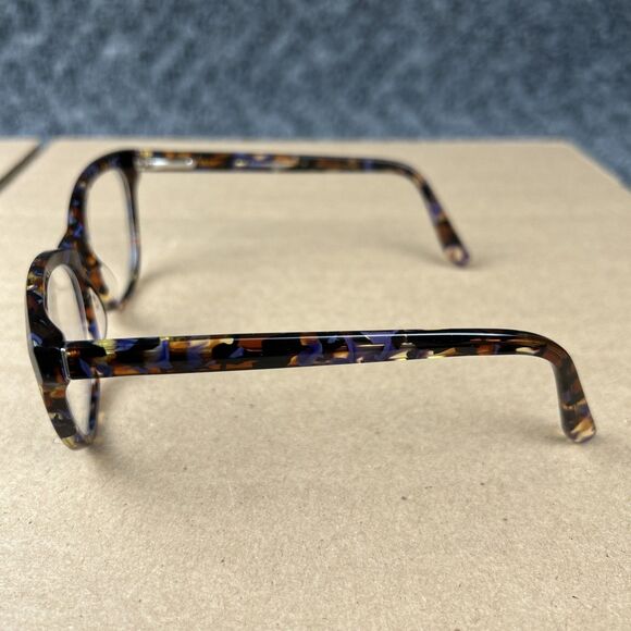 Roberto Steffani RS 157 COL 50 Eyeglasses Frames Blue Tortoise Round 52-16-135 - Picture 4 of 7